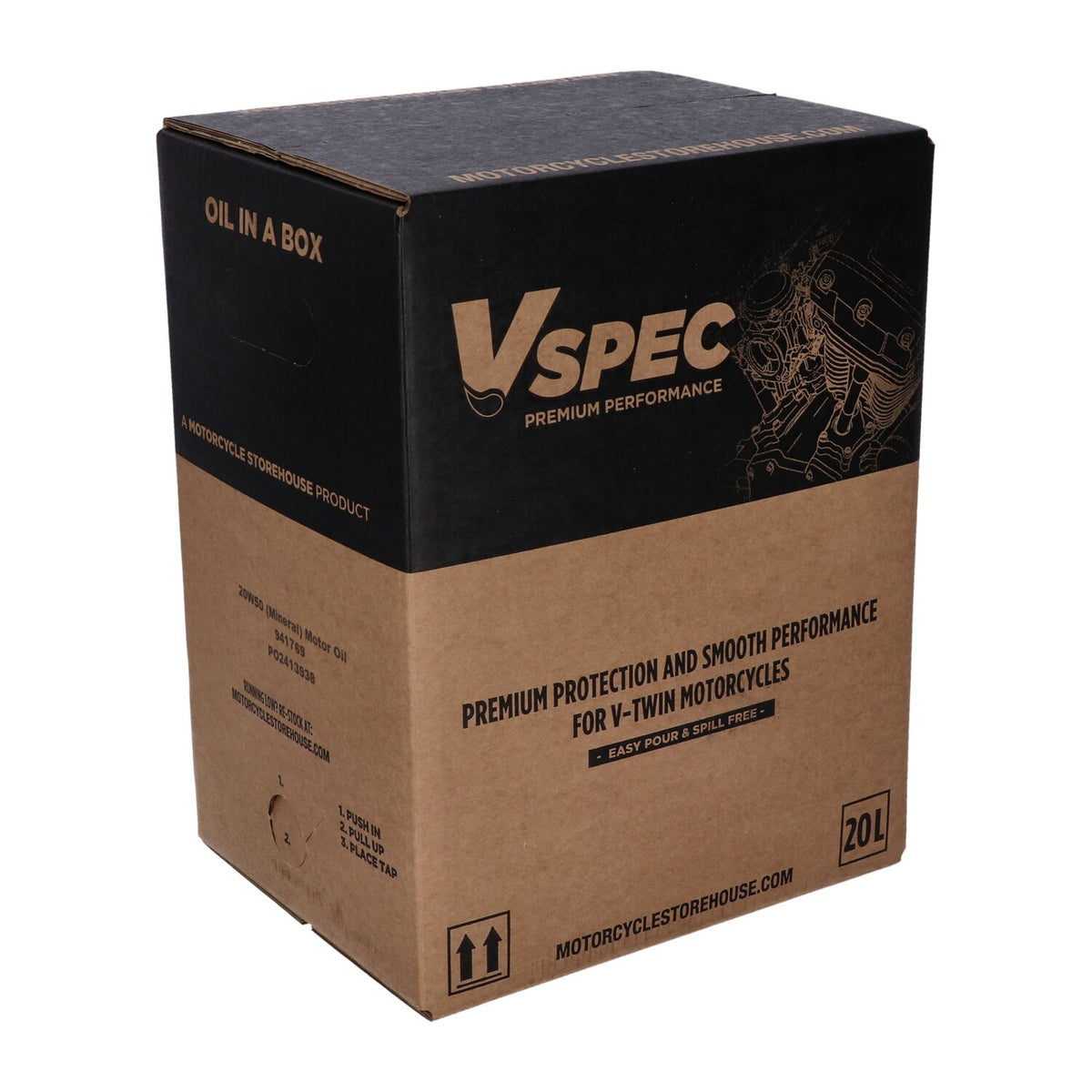 Vspec 20W50 (Mineral) motor oil - 20 liter box