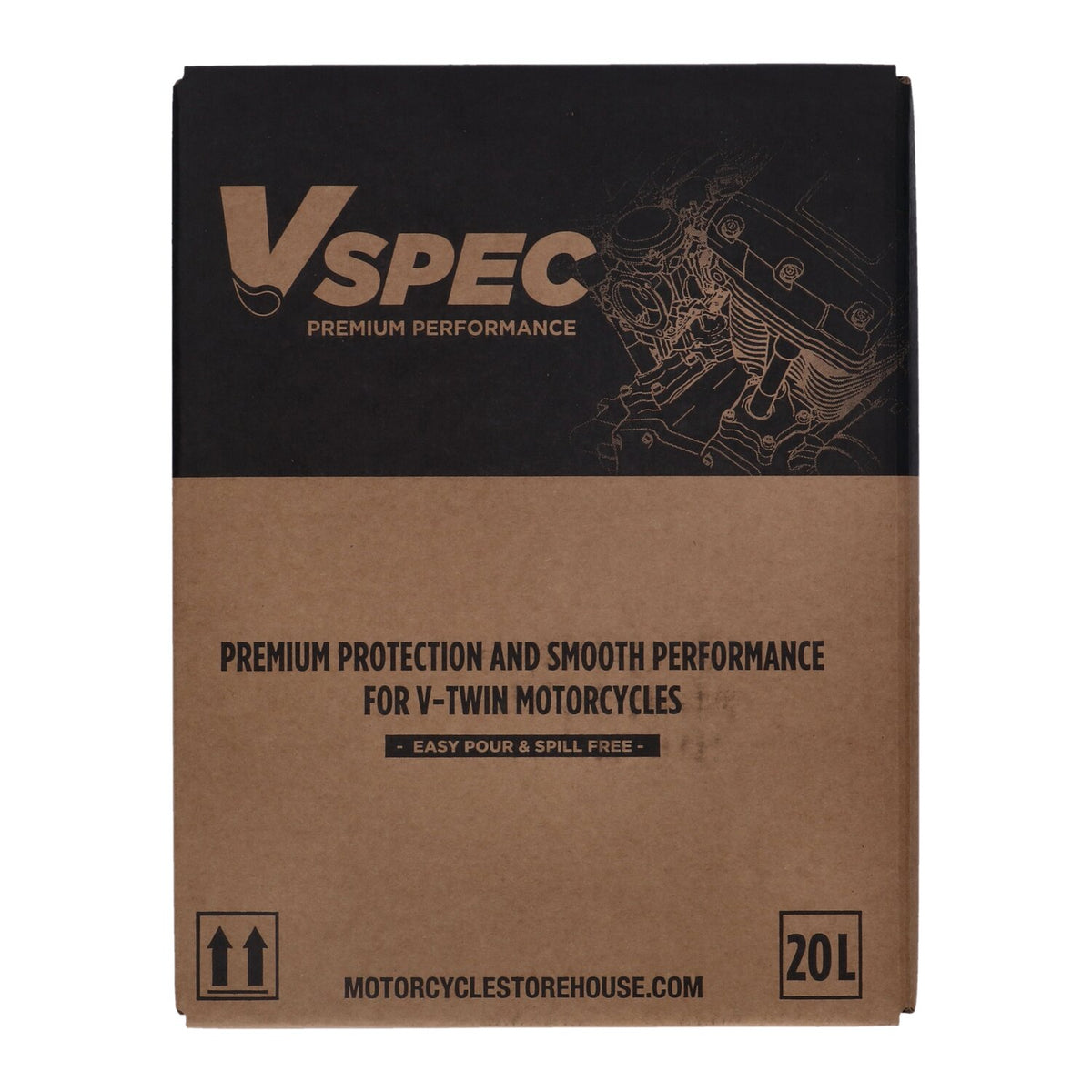 Vspec 20W50 Full Synthetic motor oil - 20 liter box
