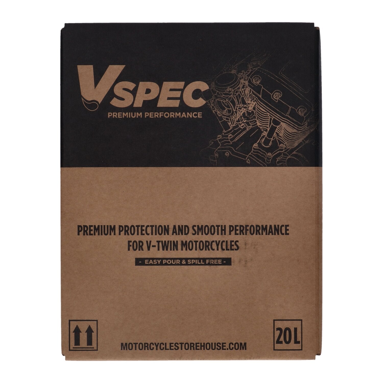 Vspec 20W50 Full Synthetic motor oil - 20 liter box