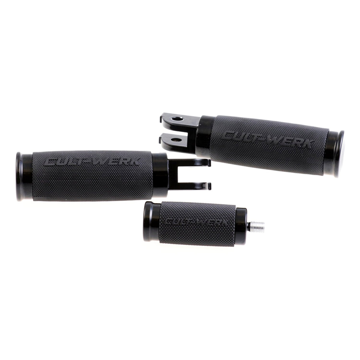 Cult-Werk 'Racing' rider foot & shift peg set - Gloss black