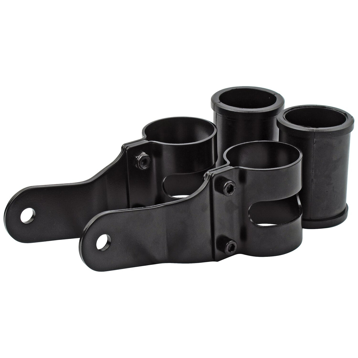 MCS Uni-basic headlamp bracket assembly - Black - 38-42mm