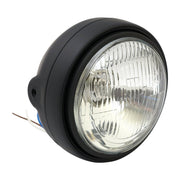 MCS Roadster 5-3/4" H4 headlamp - side mount - Black