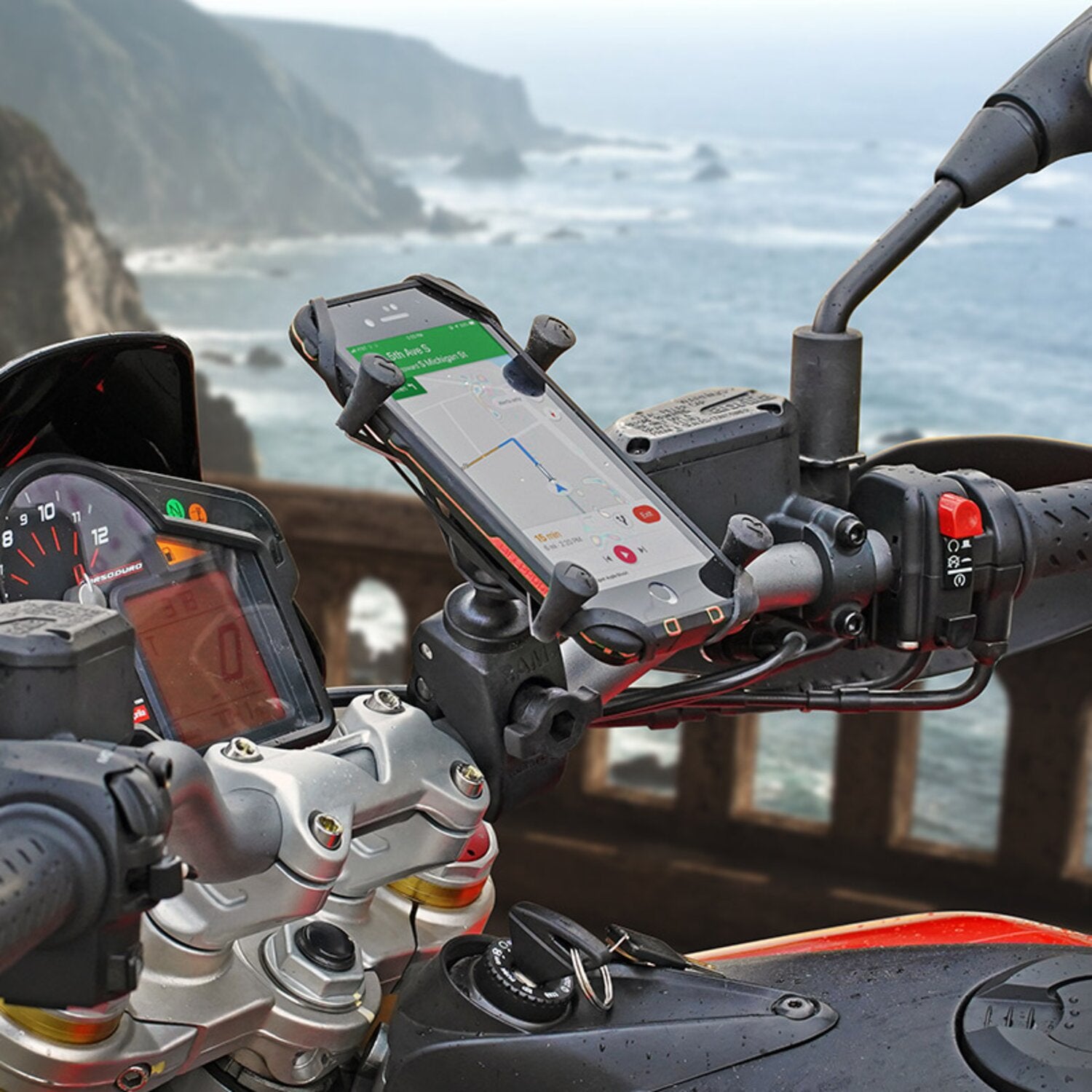 RAM Mounts Low Profile X-Grip with Tough-Claw™ Base - Large