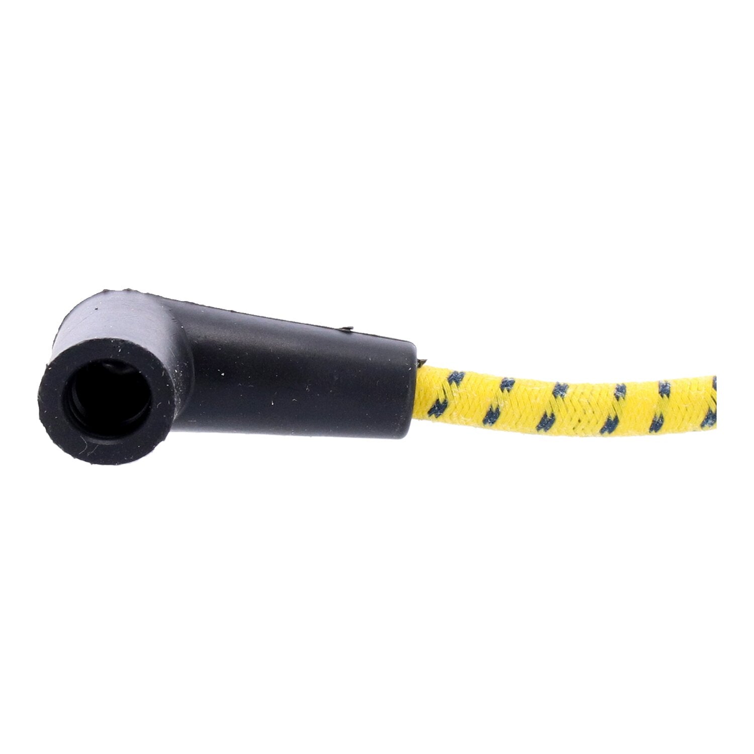 MCS Universal 40" spark plug wire set - Cotton cloth yellow/black