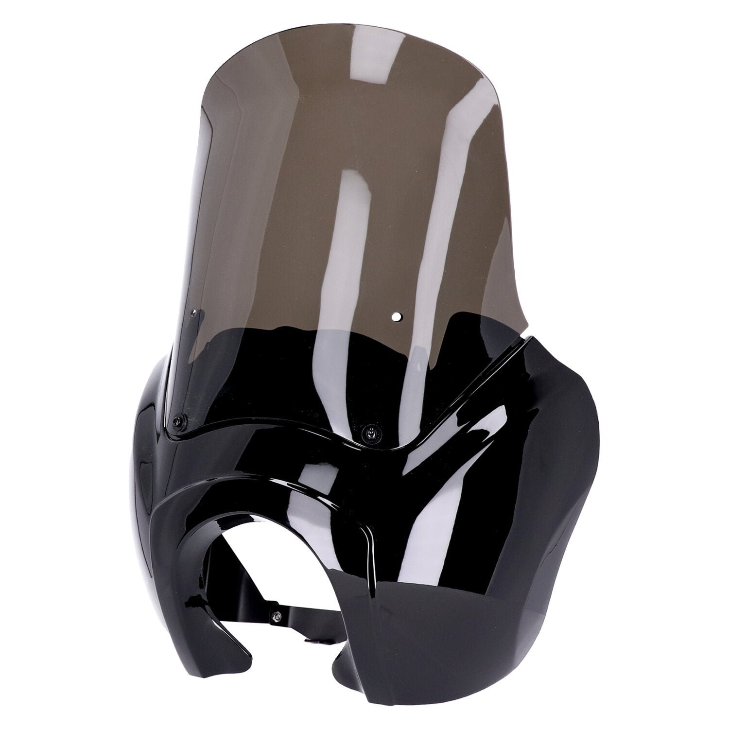 MCS Headlamp fairing - Gloss black - Tinted windshield