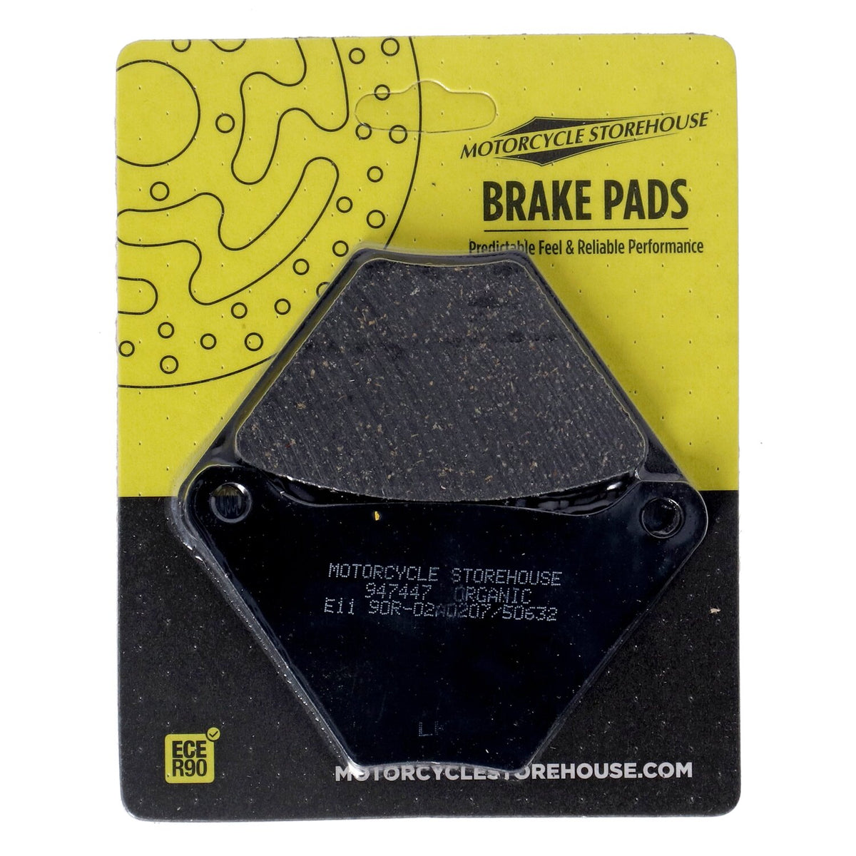 MCS brake pads front & rear - Organic