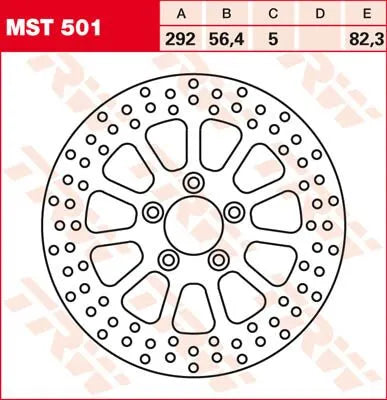 Trw Runde Feste Bremsscheibe Für 250-299mm - Hinten