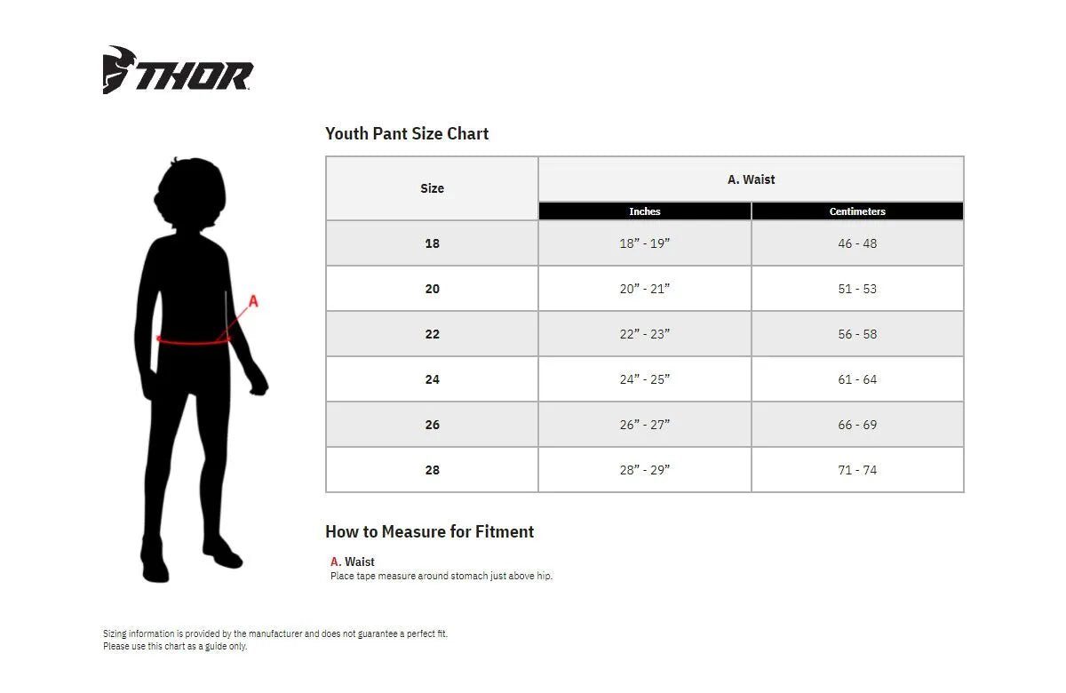 Thor Youth Ridemode Menace Pants Red