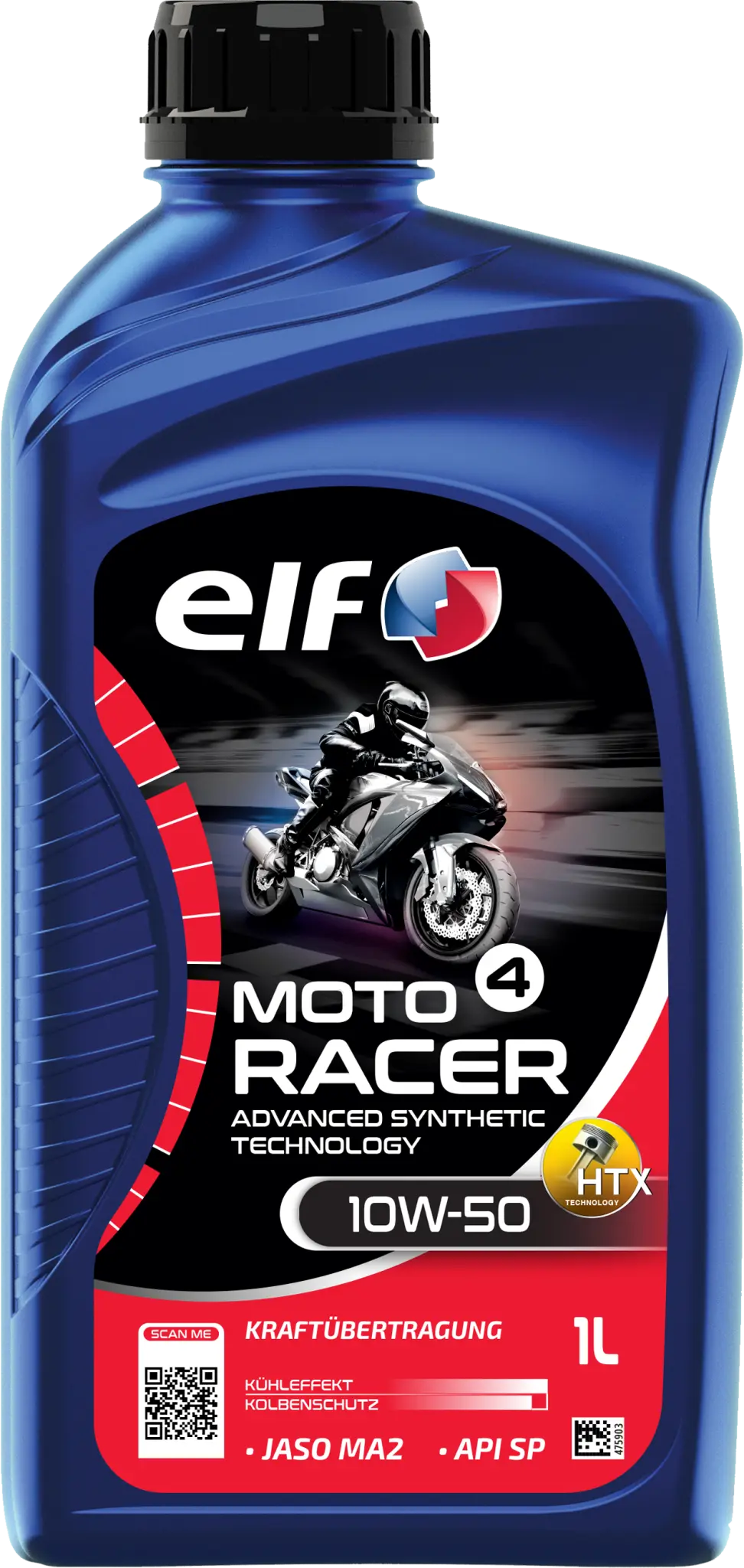 ELF Moto 4 Racer 10W-50 Advanced Synthetic Engine Oil 1L