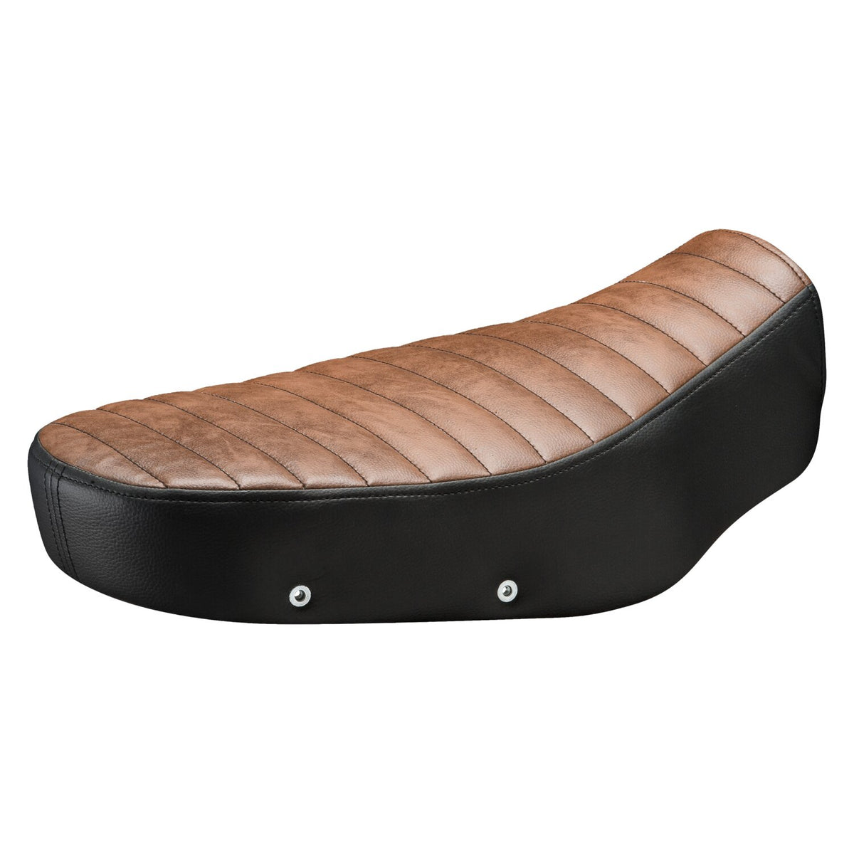 C-Racer Scrambler seat - Brown pleated