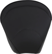 Drag Specialties Pillion Pad - Black Leather - For Harley Davidson