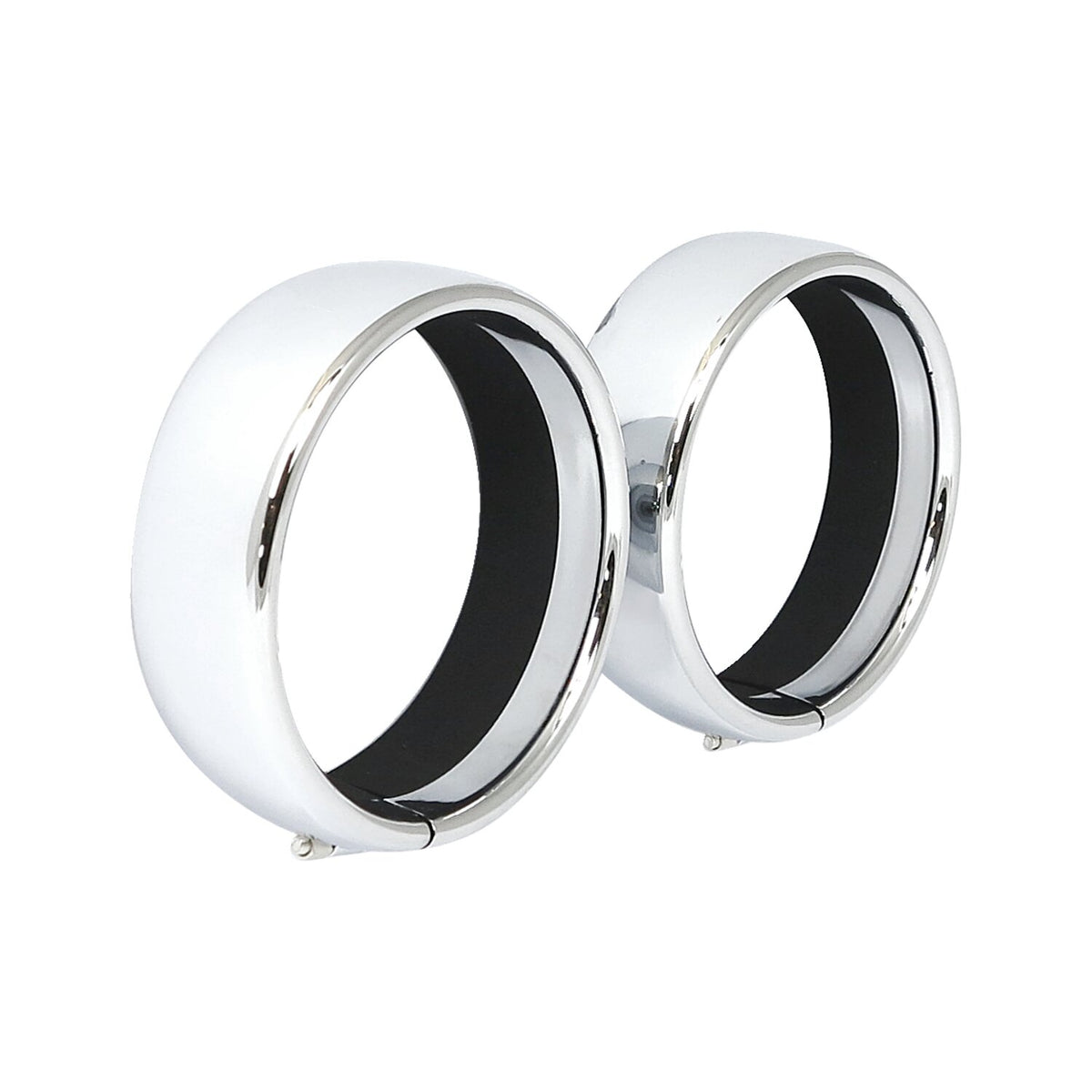 MCS Recessed trim rings - 4.5" spotlamp - Chrome
