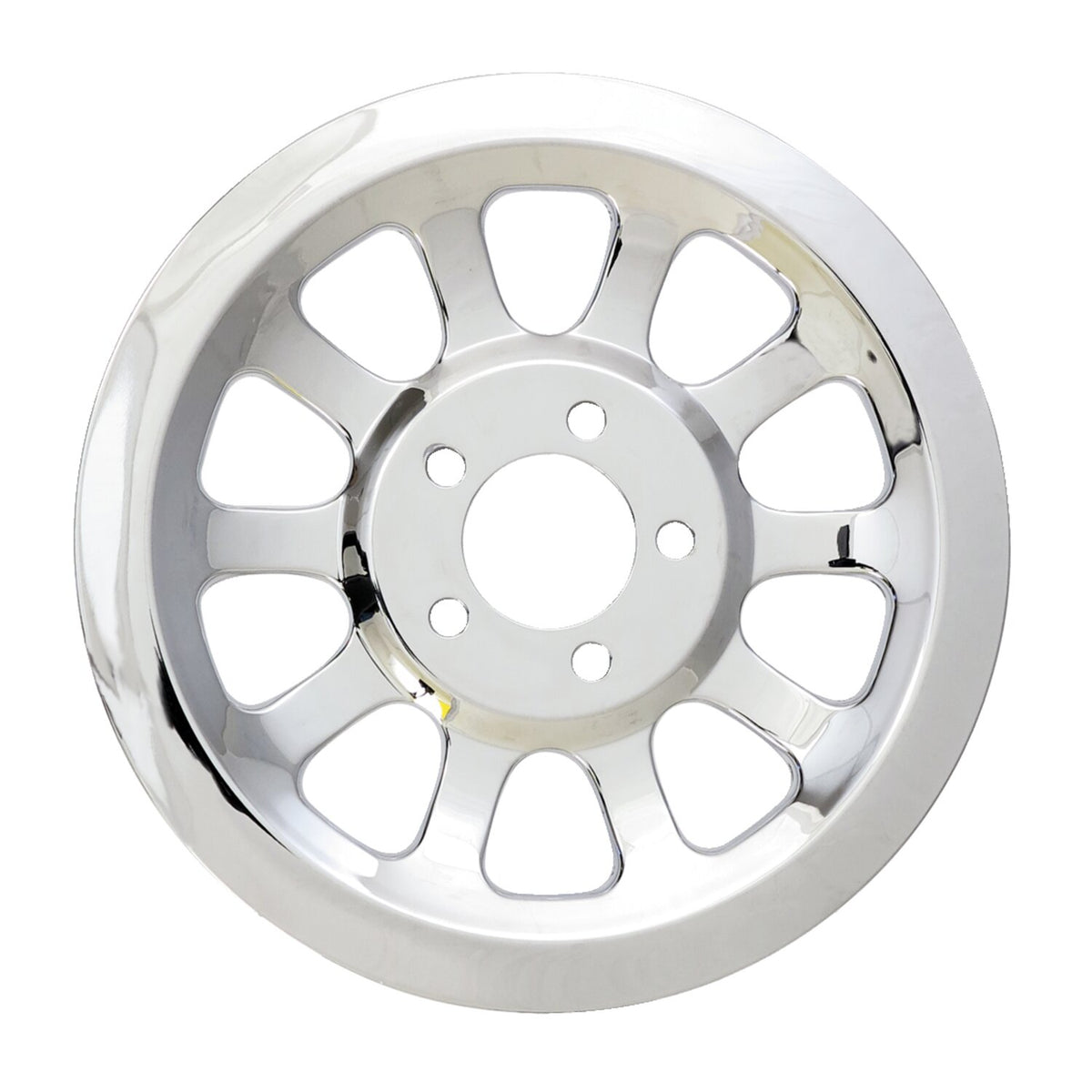 MCS Pulley cover 'holes' 66t - Chrome