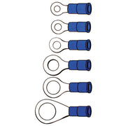 Standard Connectors ring terminal PVC crimp - Blue 6.35mm - 100 stk