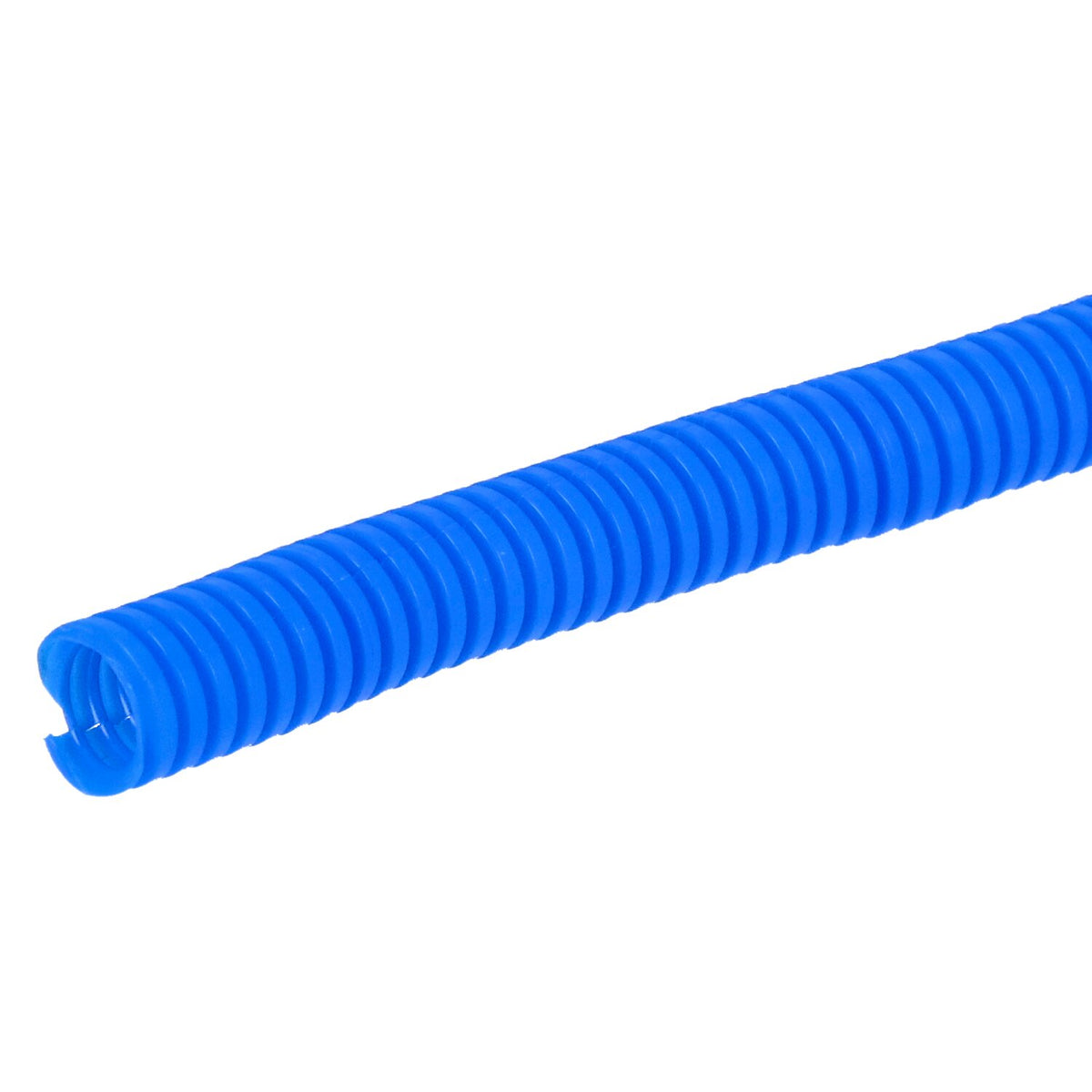 Standard PVC split wiring loom 12ft 3/8" I.D - (9.53mm) - Blue - 12 stk