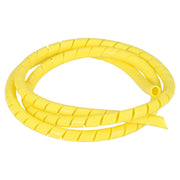 Standard Spiral wrap wiring loom - 1/2" dia - Yellow - 5 stk