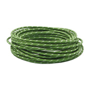 MCS Classic cloth covered wiring 25ft - roll - Green/white - 25 stk
