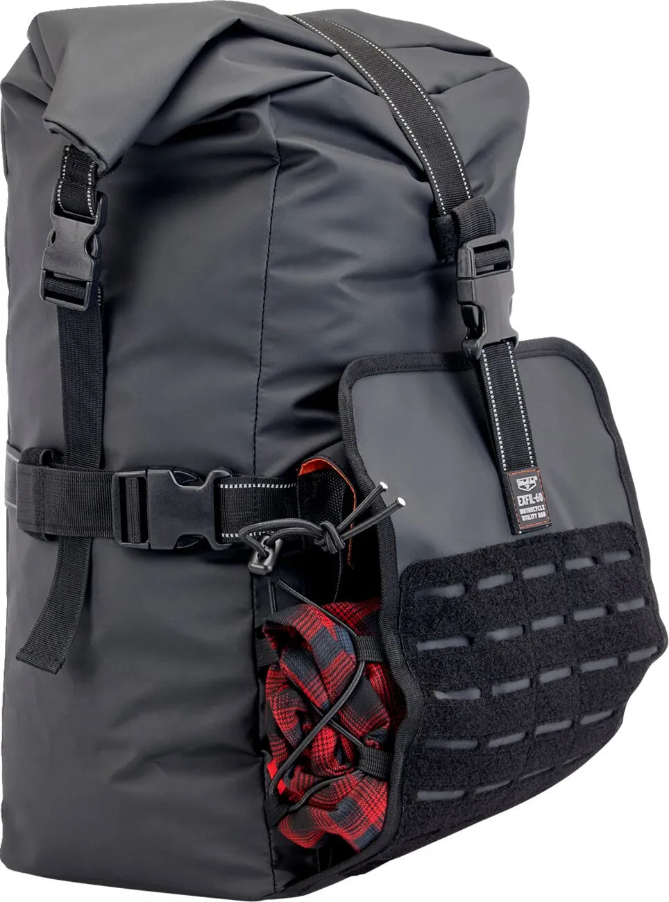 Biltwell EXFIL-60 1680D Polyester Roll Bag - Black - 3016-01