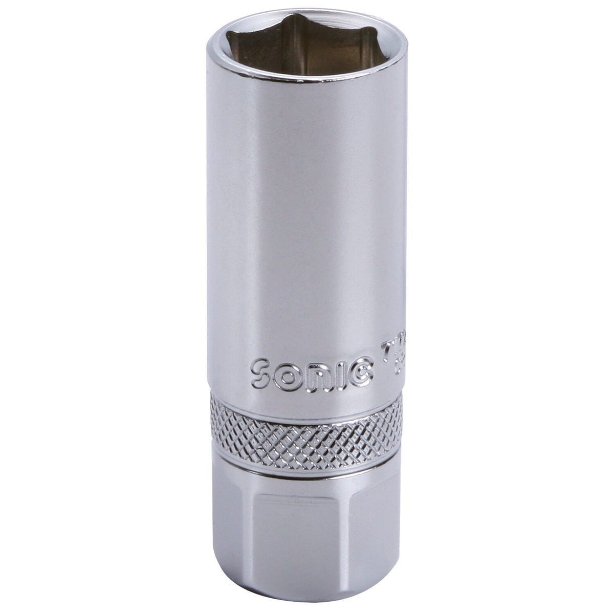 Sonic spark plug socket with clip - 16mm