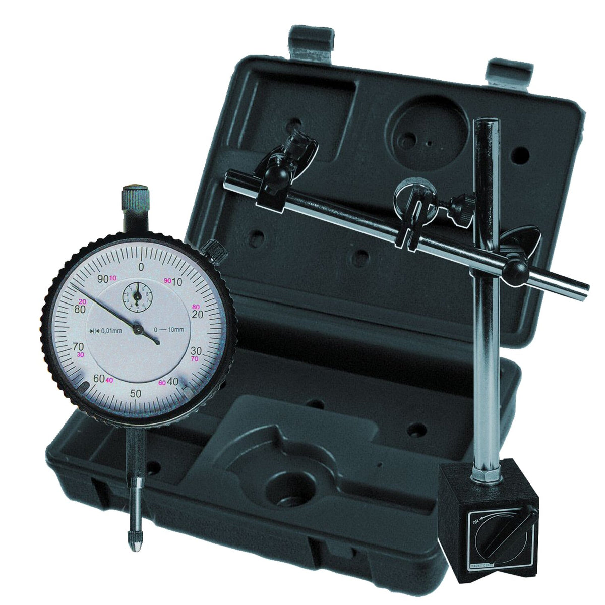 MIB dial indicator with magnetic support kit