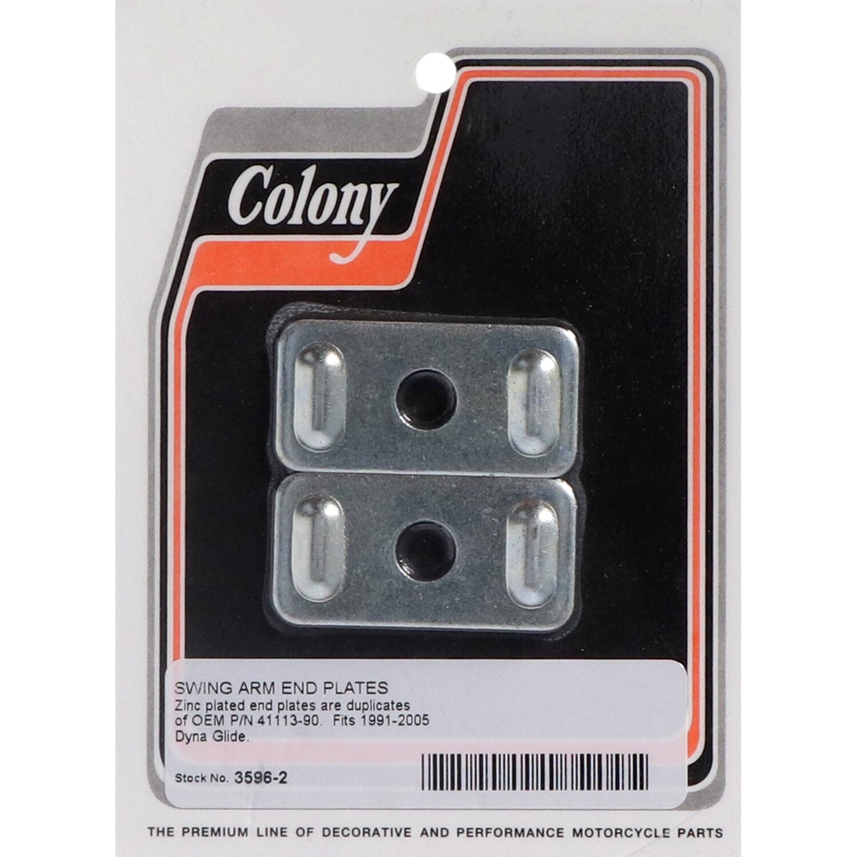 Colony swingarm end caps - Zinc