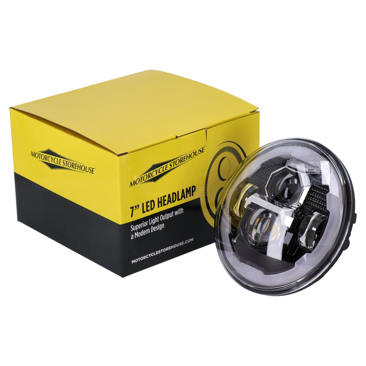 MCS Bright 7" LED headlamp unit - Black