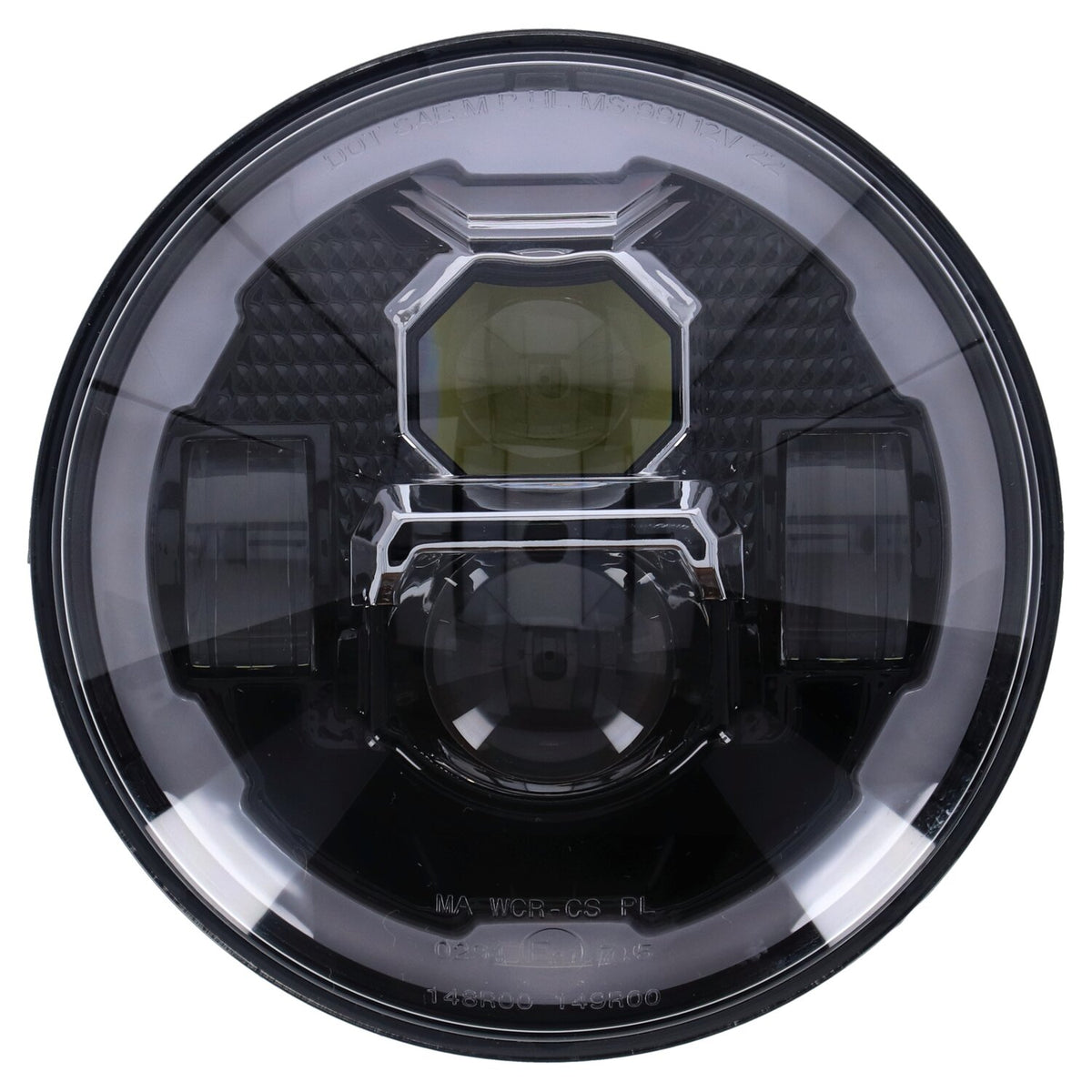 MCS Bright 7" LED headlamp unit - Black