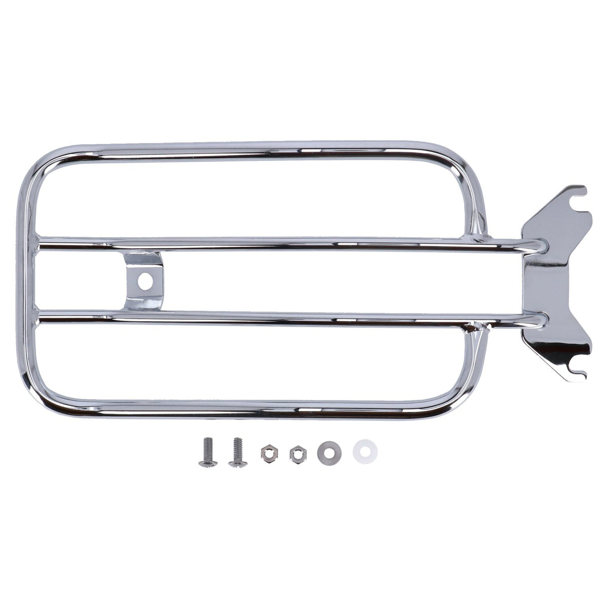 MCS Solo seat luggage rack 7" - Chrome