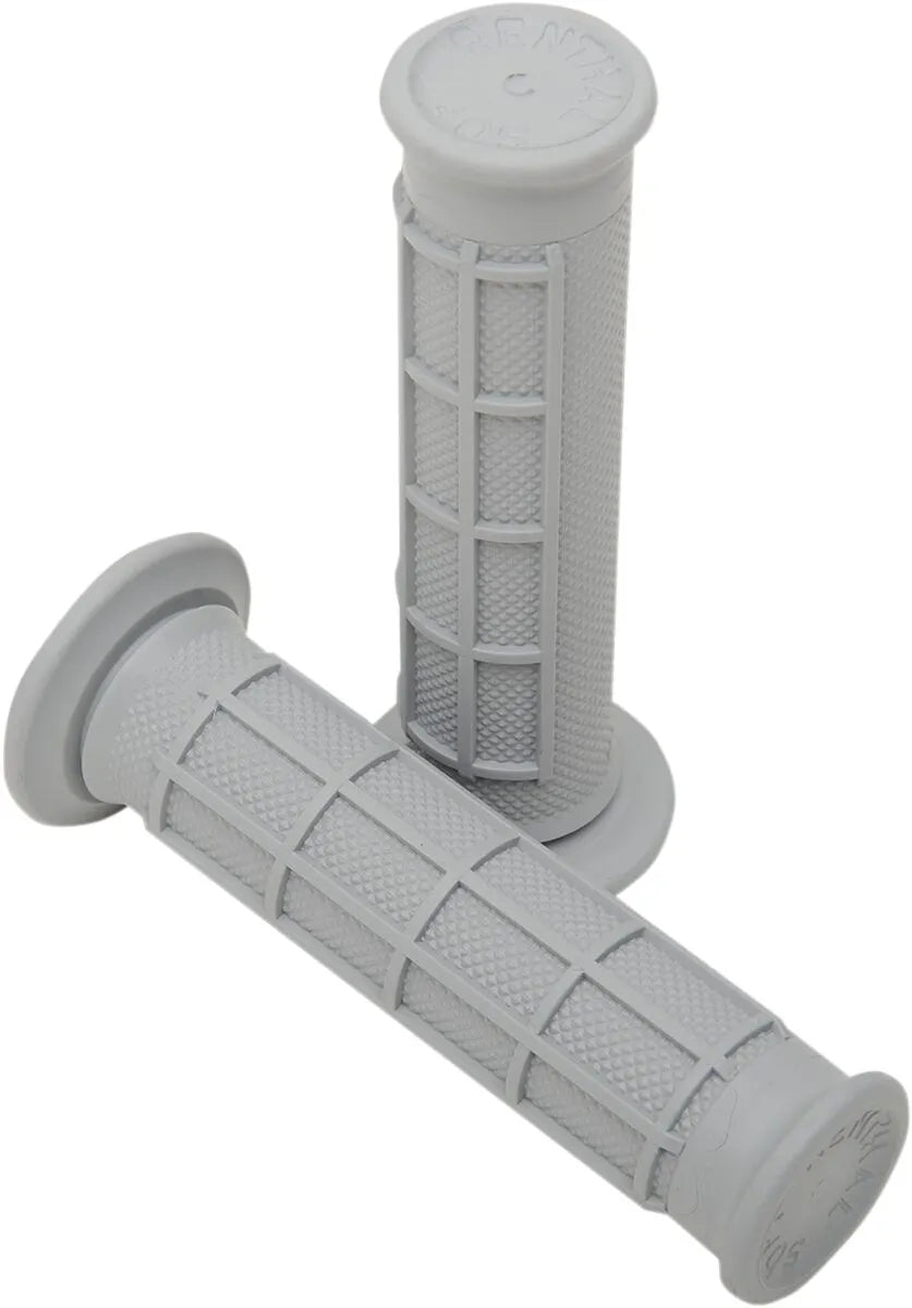 Renthal Half Waffle Grips - Gray, 7/8" Bars