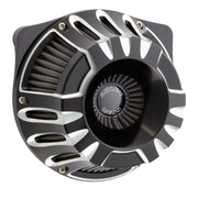 Arlen Ness inverted air cleaner kit 'Deep Cut' - Black CC