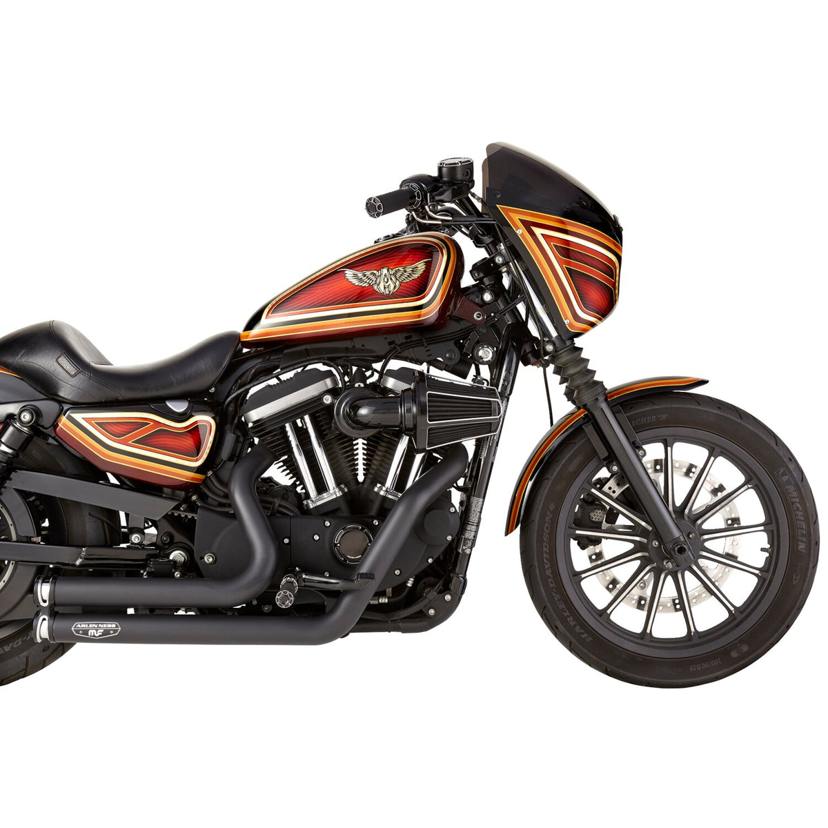 Arlen Ness 90° Monster Sucker air cleaner - Beveled