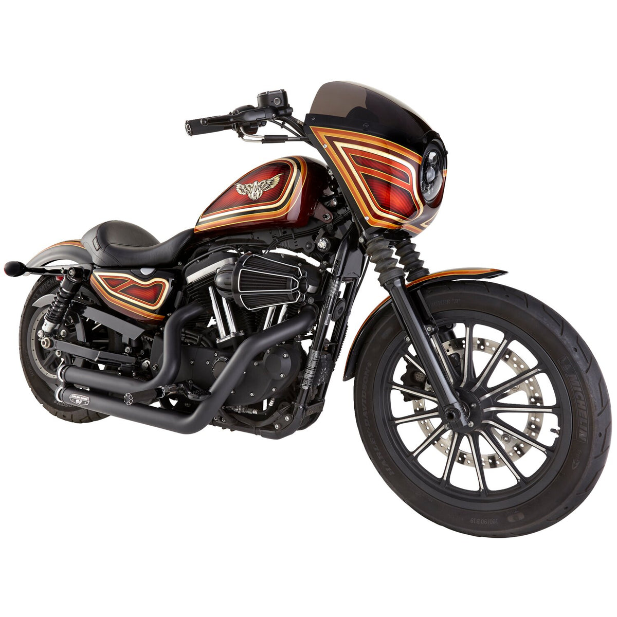 Arlen Ness 90° Monster Sucker air cleaner - Beveled