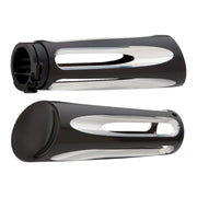 Arlen Ness billet Deep Cut handlebar grips - Black