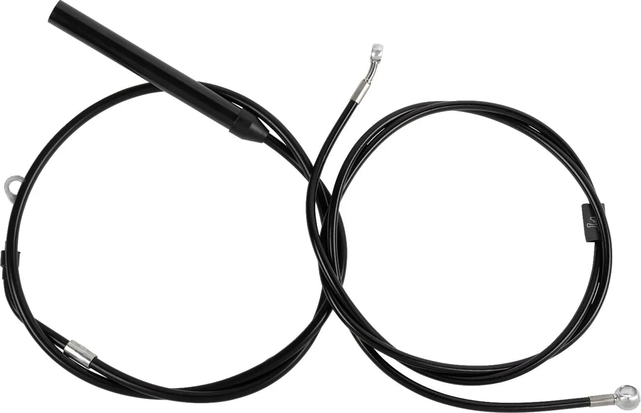 La Choppers Black Vinyl Cable/Brake Line Kit for Ape Hangers