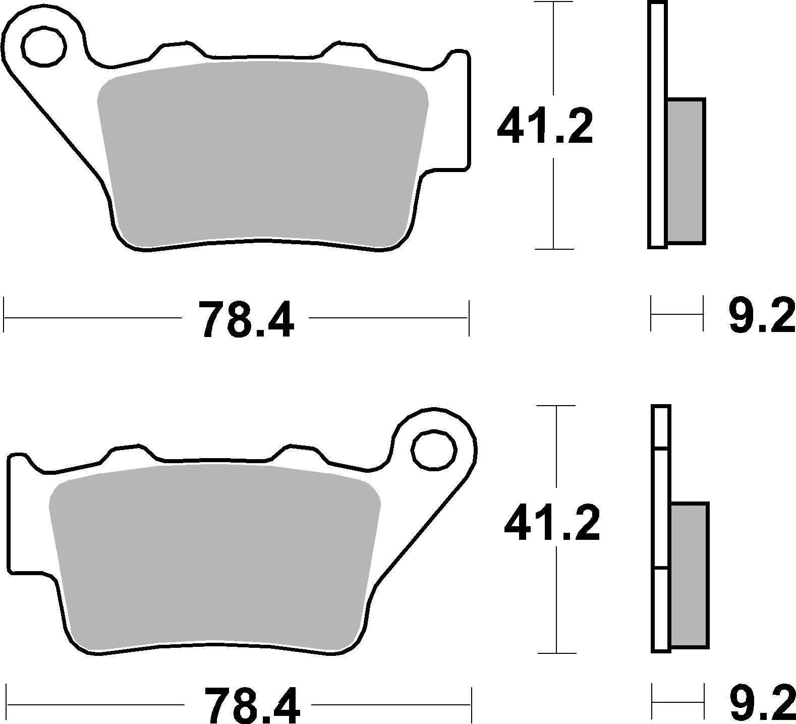 Sbs Hls Street Excel Sintered Bremsbeläge Hinten - Hinten