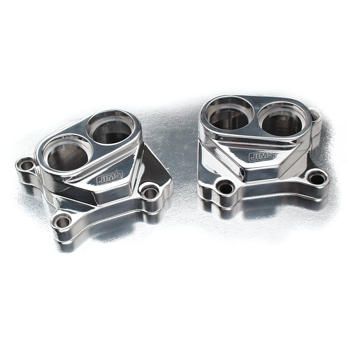 JIMS Twin Cam billet tappet cover set - Chrome