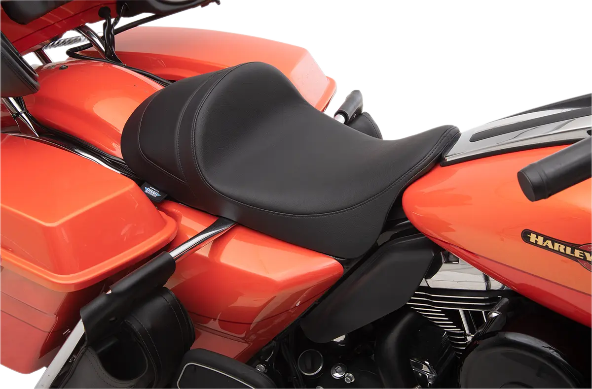 Drag Specialties Ez-on Mount Low Solo Seat - For Harley Davidson