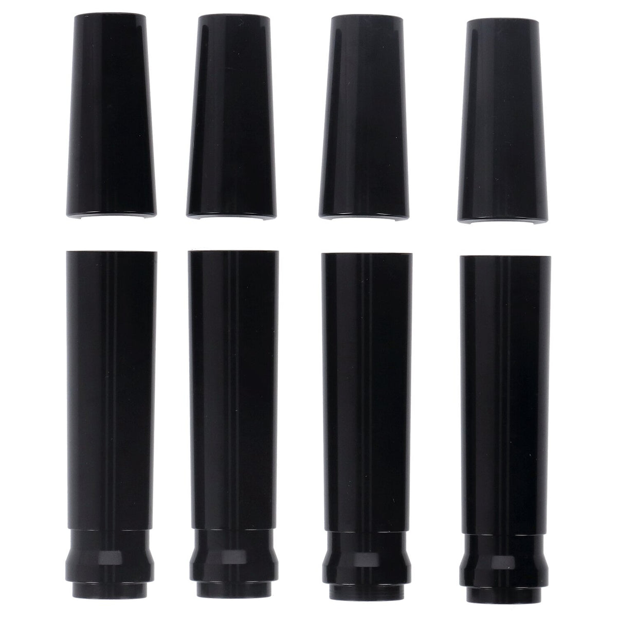 JIMS billet 'A Cut Above' aluminum pushrod cover kit - Black