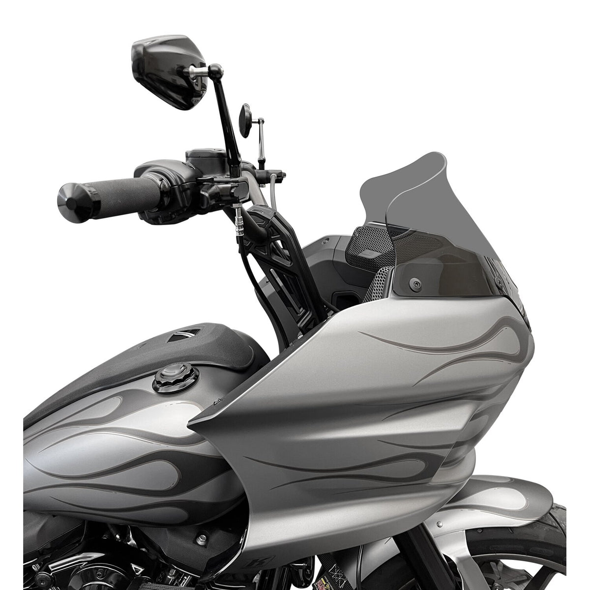 Kodlin Fastback risers for OEM digital speedo - 8" - Black