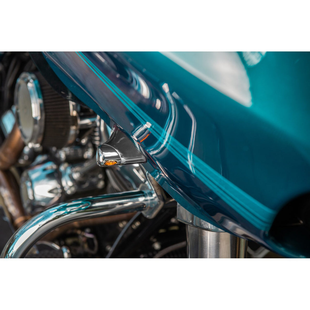Kodlin Elypse LED mini front turn signals - DLR - Chrome