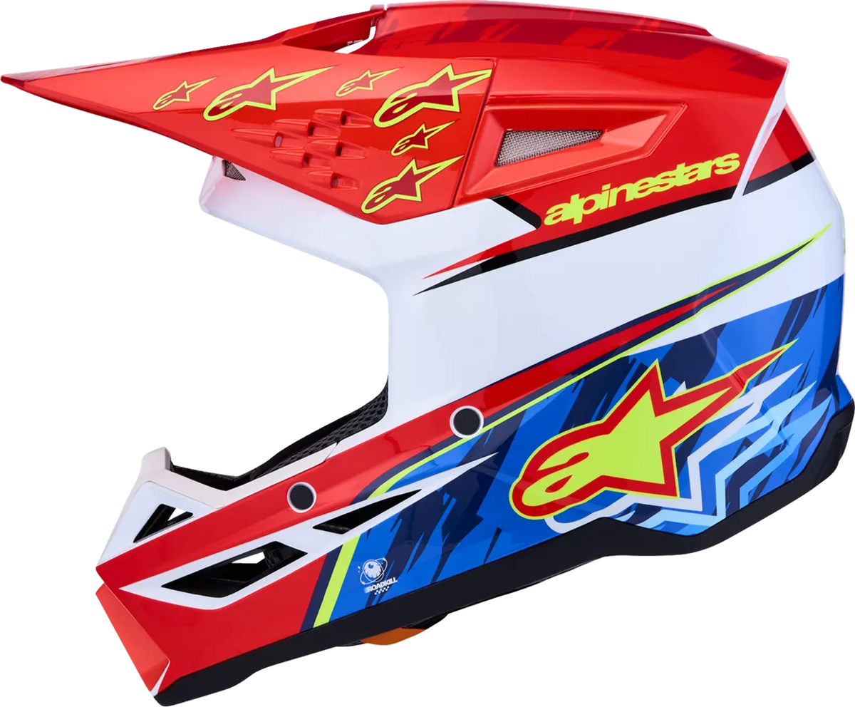 Alpinestars SM3 Falcon Helmet Red/White/Blue