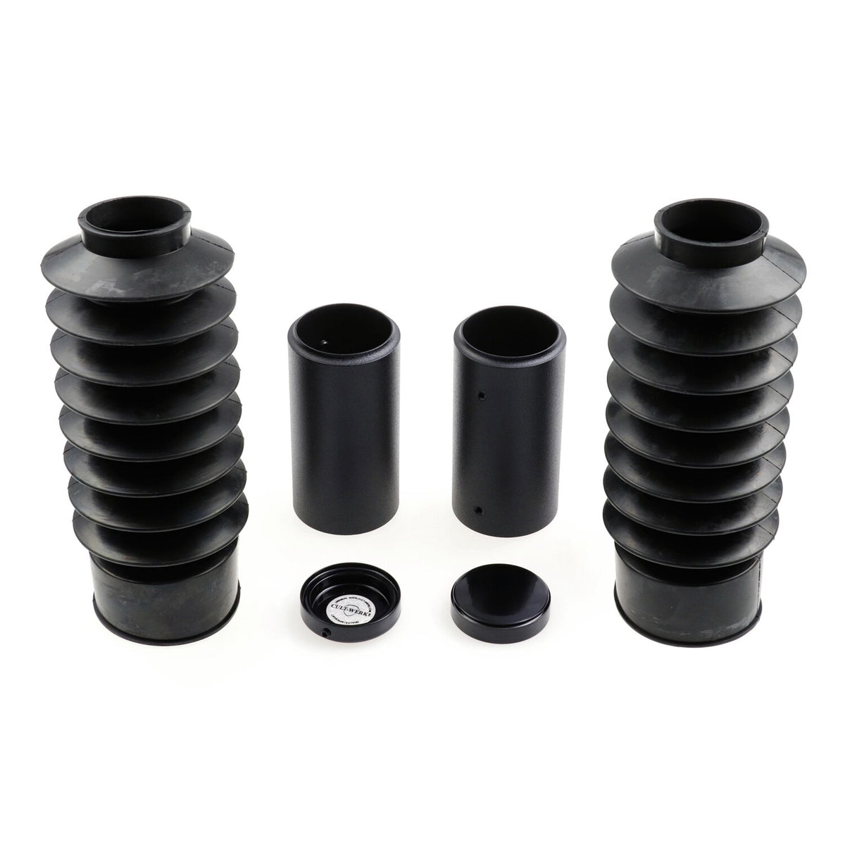 Cult-Werk 6-piece fork tube cover kit Medium - Gloss black