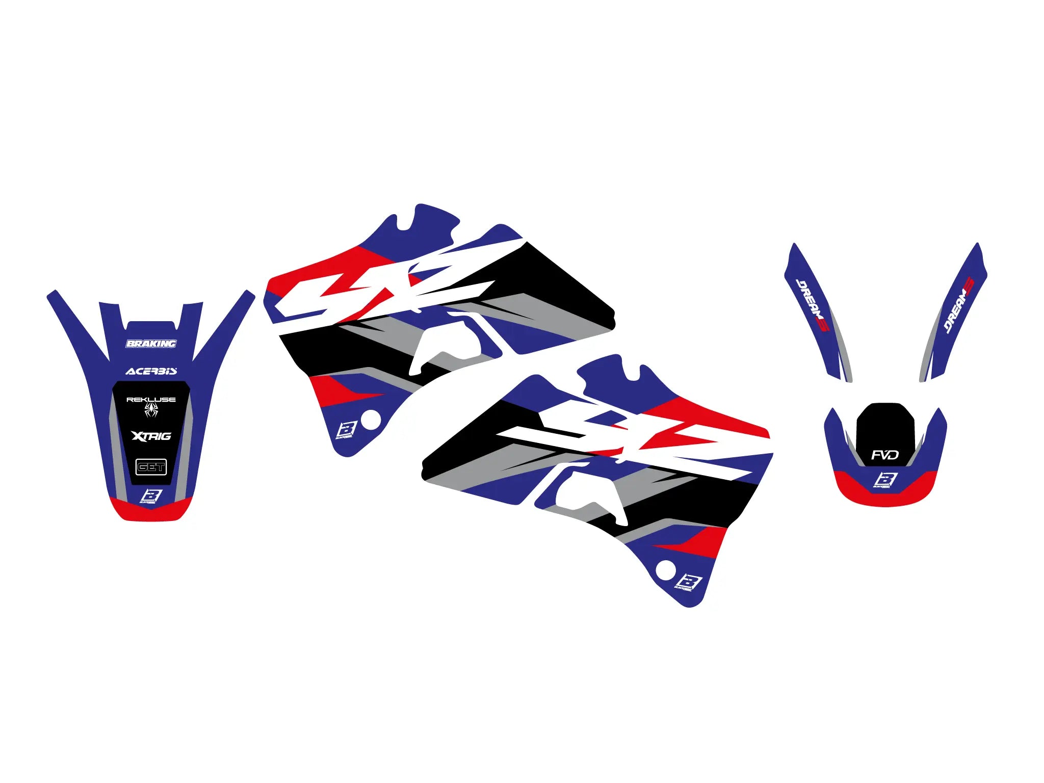 Blackbird Racing Dream 5 Graphic Kit For Yamaha