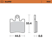Moto-Master Roadpro Sinter Bremsbelag Vorne - Sintermetall - Vorne