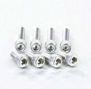 Pro Bolt Aluminium Fuel Cap Kit In Silver