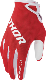 Thor Ridemode Static Gloves - Red/White