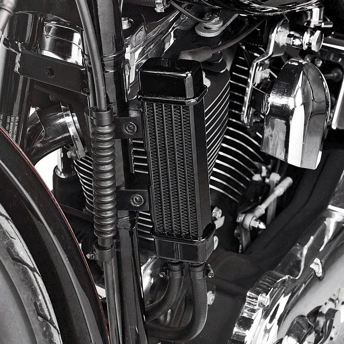 Jagg oil cooler kit - Vertical mount 6 row Slimline