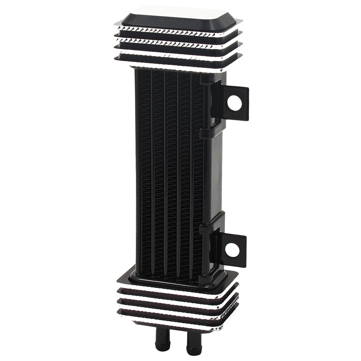 Jagg oil cooler kit - Vertical mount 6 row Deluxe Diamond