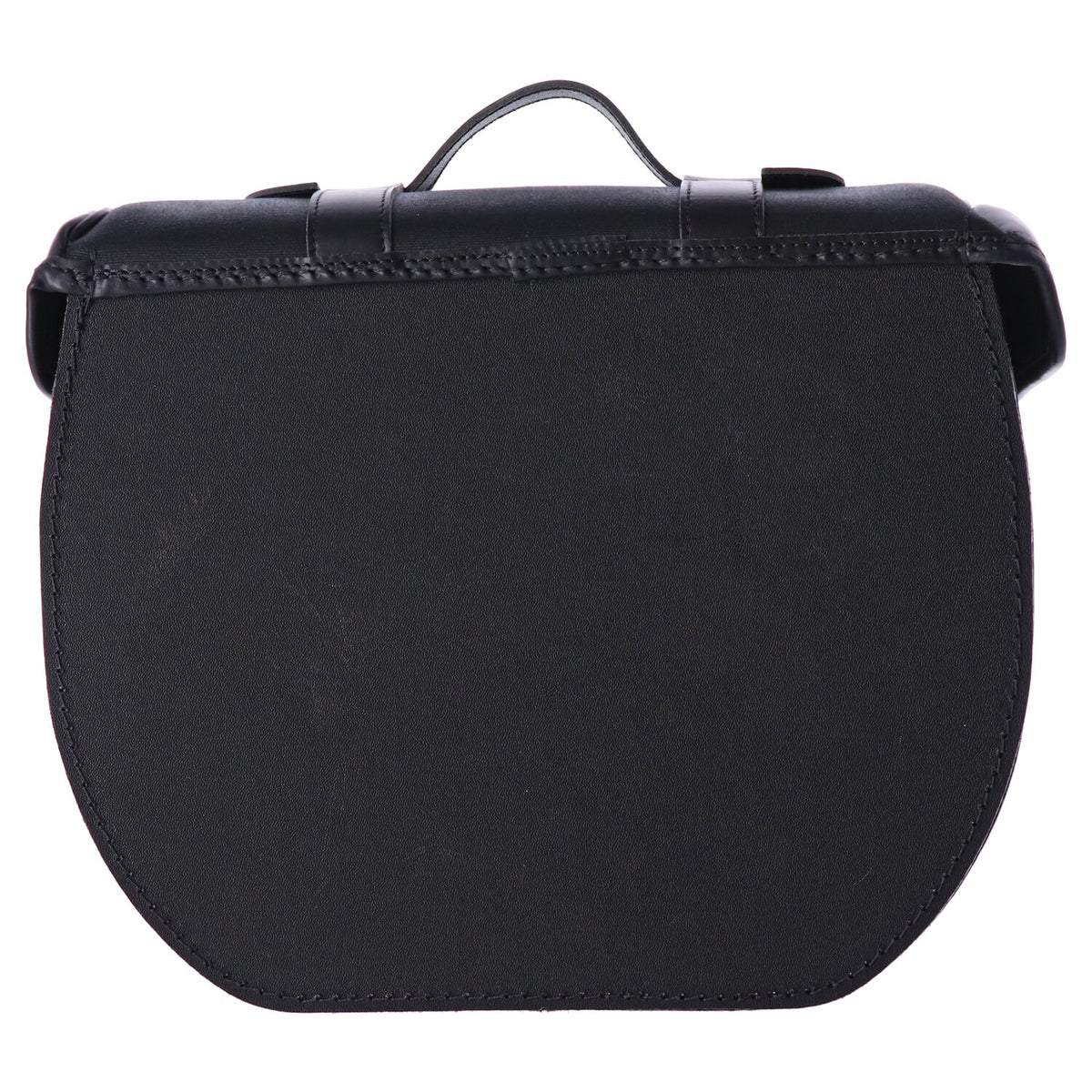 Longride click-on Retro saddlebag waxed cotton - Black