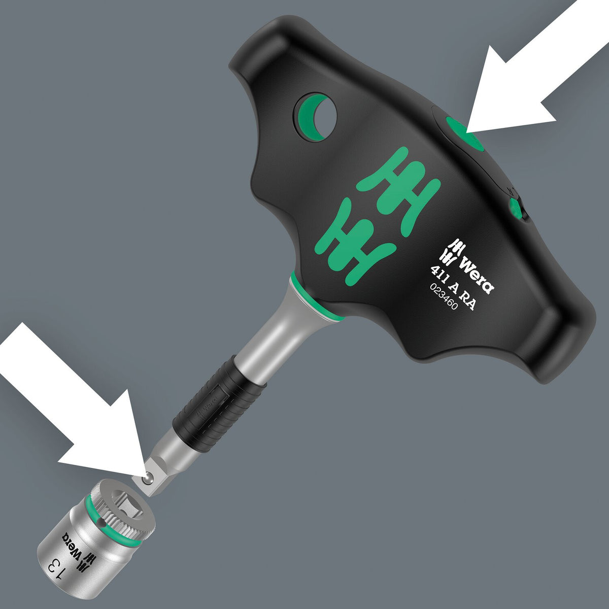 Wera Kraftform Kompact 400 RA - 1/4" drive - US sizes
